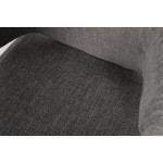Πολυθρόνα HIMALIA Γκρι Ύφασμα/Μέταλλο/Ξύλο 73x78x75cm