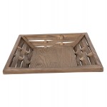 ΔΙΣΚΟΣ ΣΕΡΒΙΡΙΣΜΑΤΟΣ ΤΕΤΡΑΓΩΝΟΣ HM4229 ΞΥΛΟ ΕΛΑΤΟΥ & MDF 36x36x6Υ εκ.