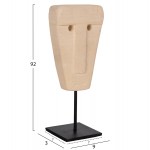 ΕΠΙΤΡΑΠΕΖΙΟ ΔΙΑΚΟΣΜΗΤΙΚΟ ΠΡΟΣΩΠΟ HM4312 PARAS STONE-ΜΑΥΡΟ ΜΕΤΑΛΛΙΚΟ STAND 9x3x22Yεκ.