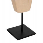 ΕΠΙΤΡΑΠΕΖΙΟ ΔΙΑΚΟΣΜΗΤΙΚΟ ΠΡΟΣΩΠΟ HM4312 PARAS STONE-ΜΑΥΡΟ ΜΕΤΑΛΛΙΚΟ STAND 9x3x22Yεκ.