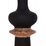 ΔΙΑΚΟΣΜΗΤΙΚΟ ΒΑΖΟ ΔΑΠΕΔΟΥ NEBULA HM4660.01L FIBER CEMENT ΜΑΥΡΟ--ΞΥΛΟ ΤΕΑΚ Φ45x172Υεκ