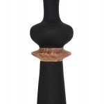 ΔΙΑΚΟΣΜΗΤΙΚΟ ΒΑΖΟ ΔΑΠΕΔΟΥ NEBULA HM4660.01L FIBER CEMENT ΜΑΥΡΟ--ΞΥΛΟ ΤΕΑΚ Φ45x172Υεκ