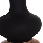 ΔΙΑΚΟΣΜΗΤΙΚΟ ΒΑΖΟ ΔΑΠΕΔΟΥ NEBULA HM4660.01L FIBER CEMENT ΜΑΥΡΟ--ΞΥΛΟ ΤΕΑΚ Φ45x172Υεκ