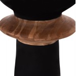 ΔΙΑΚΟΣΜΗΤΙΚΟ ΒΑΖΟ ΔΑΠΕΔΟΥ NEBULA HM4660.01L FIBER CEMENT ΜΑΥΡΟ--ΞΥΛΟ ΤΕΑΚ Φ45x172Υεκ