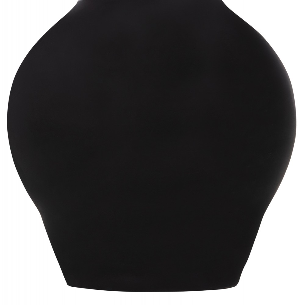 ΔΙΑΚΟΣΜΗΤΙΚΟ ΒΑΖΟ ΔΑΠΕΔΟΥ NEBULA HM4660.01M FIBER CEMENT ΜΑΥΡΟ--ΞΥΛΟ ΤΕΑΚ Φ45x148Υεκ