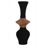 ΔΙΑΚΟΣΜΗΤΙΚΟ ΒΑΖΟ ΔΑΠΕΔΟΥ NEBULA HM4660.01S FIBER CEMENT ΜΑΥΡΟ--ΞΥΛΟ ΤΕΑΚ Φ45x115Υεκ