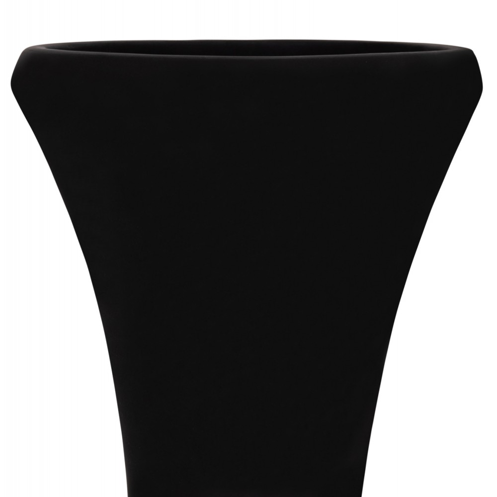 ΔΙΑΚΟΣΜΗΤΙΚΟ ΒΑΖΟ ΔΑΠΕΔΟΥ NEBULA HM4660.01S FIBER CEMENT ΜΑΥΡΟ--ΞΥΛΟ ΤΕΑΚ Φ45x115Υεκ