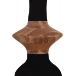 ΔΙΑΚΟΣΜΗΤΙΚΟ ΒΑΖΟ ΔΑΠΕΔΟΥ NEBULA HM4660.01S FIBER CEMENT ΜΑΥΡΟ--ΞΥΛΟ ΤΕΑΚ Φ45x115Υεκ