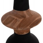 ΔΙΑΚΟΣΜΗΤΙΚΟ ΒΑΖΟ ΔΑΠΕΔΟΥ NEBULA HM4660.01S FIBER CEMENT ΜΑΥΡΟ--ΞΥΛΟ ΤΕΑΚ Φ45x115Υεκ