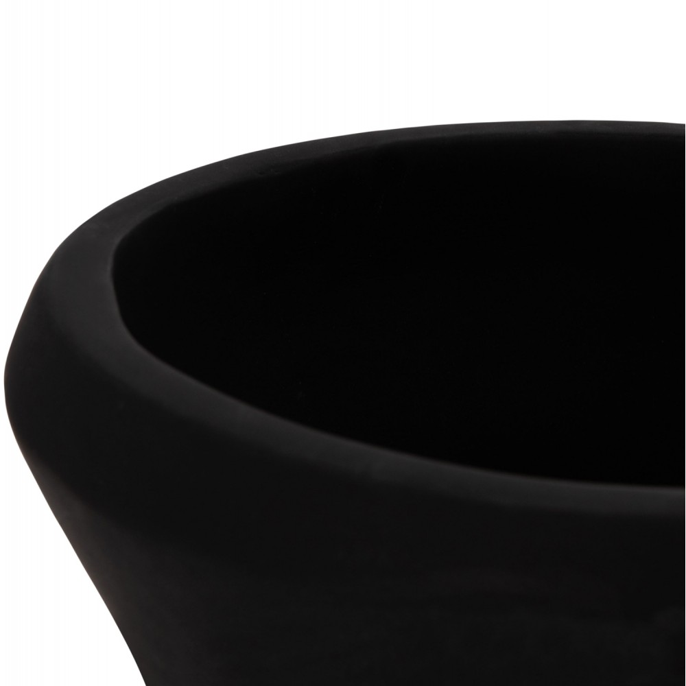 ΔΙΑΚΟΣΜΗΤΙΚΟ ΒΑΖΟ ΔΑΠΕΔΟΥ NEBULA HM4660.01S FIBER CEMENT ΜΑΥΡΟ--ΞΥΛΟ ΤΕΑΚ Φ45x115Υεκ