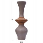 ΔΙΑΚΟΣΜΗΤΙΚΟ ΒΑΖΟ ΔΑΠΕΔΟΥ NEBULA HM4660.05S FIBER CEMENT TAUPE--ΞΥΛΟ ΤΕΑΚ Φ45x120Υεκ