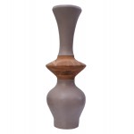 ΔΙΑΚΟΣΜΗΤΙΚΟ ΒΑΖΟ ΔΑΠΕΔΟΥ NEBULA HM4660.05S FIBER CEMENT TAUPE--ΞΥΛΟ ΤΕΑΚ Φ45x120Υεκ