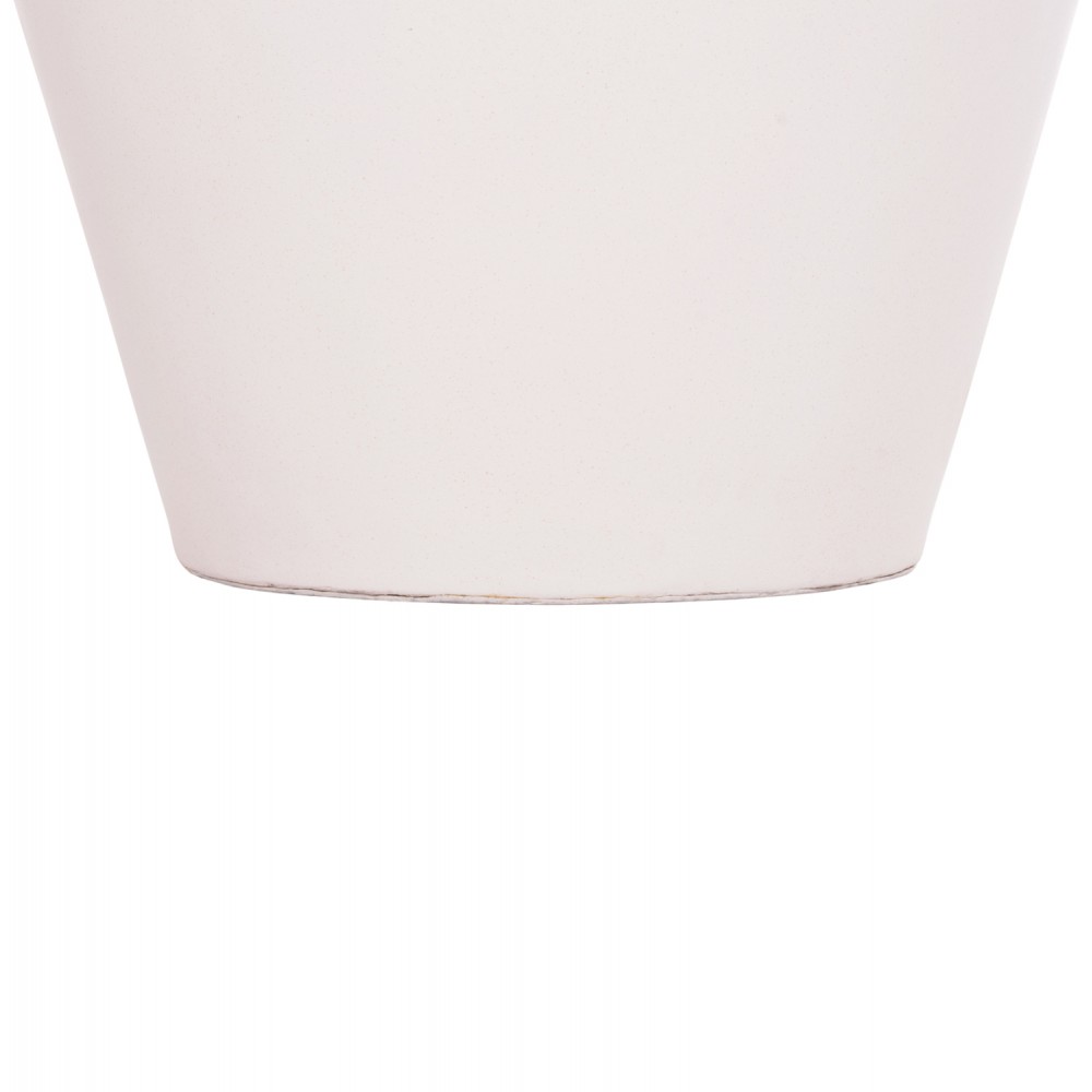 ΔΙΑΚΟΣΜΗΤΙΚΟ ΒΑΖΟ ΔΑΠΕΔΟΥ NEBULA HM4661.02 FIBER CEMENT ΛΕΥΚΟ--ΞΥΛΟ ΤΕΑΚ Φ60x115Υεκ.