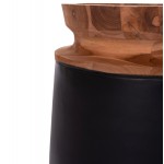 ΔΙΑΚΟΣΜΗΤΙΚΟ ΒΑΖΟ ΔΑΠΕΔΟΥ LINTER HM4662.01L FIBER CEMENT ΜΑΥΡΟ--ΞΥΛΟ ΤΕΑΚ Φ41x47Υεκ.