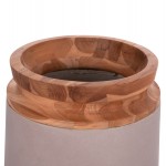 ΔΙΑΚΟΣΜΗΤΙΚΟ ΒΑΖΟ ΔΑΠΕΔΟΥ LINTER HM4662.05L FIBER CEMENT ΓΚΡΙ ΜΑΤ--ΞΥΛΟ ΤΕΑΚ Φ41x47Υεκ