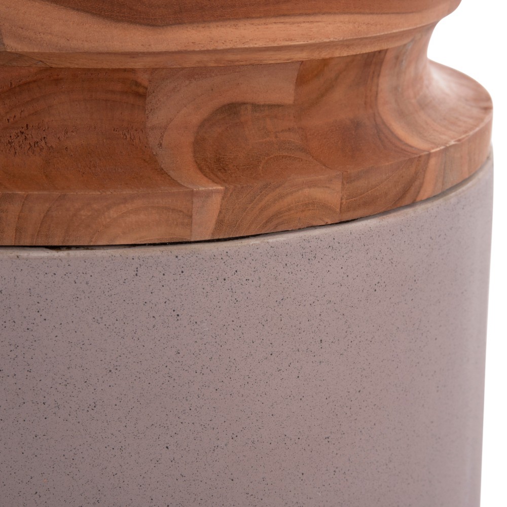 ΔΙΑΚΟΣΜΗΤΙΚΟ ΒΑΖΟ ΔΑΠΕΔΟΥ LINTER HM4662.05L FIBER CEMENT ΓΚΡΙ ΜΑΤ--ΞΥΛΟ ΤΕΑΚ Φ41x47Υεκ