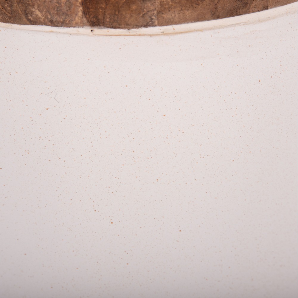 ΔΙΑΚΟΣΜΗΤΙΚΟ ΒΑΖΟ ΔΑΠΕΔΟΥ LINTER HM4662.02S FIBER CEMENT ΛΕΥΚΟ--ΞΥΛΟ ΤΕΑΚ Φ34x60Υεκ.