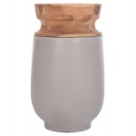 ΔΙΑΚΟΣΜΗΤΙΚΟ ΒΑΖΟ ΔΑΠΕΔΟΥ LINTER HM4662.03S FIBER CEMENT ΓΚΡΙ--ΞΥΛΟ ΤΕΑΚ Φ34x60Υεκ.