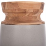 ΔΙΑΚΟΣΜΗΤΙΚΟ ΒΑΖΟ ΔΑΠΕΔΟΥ LINTER HM4662.03S FIBER CEMENT ΓΚΡΙ--ΞΥΛΟ ΤΕΑΚ Φ34x60Υεκ.