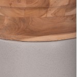 ΔΙΑΚΟΣΜΗΤΙΚΟ ΒΑΖΟ ΔΑΠΕΔΟΥ LINTER HM4662.03S FIBER CEMENT ΓΚΡΙ--ΞΥΛΟ ΤΕΑΚ Φ34x60Υεκ.