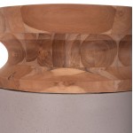 ΔΙΑΚΟΣΜΗΤΙΚΟ ΒΑΖΟ ΔΑΠΕΔΟΥ LINTER HM4662.05S FIBER CEMENT ΓΚΡΙ ΜΑΤ--ΞΥΛΟ ΤΕΑΚ Φ34x60Υεκ