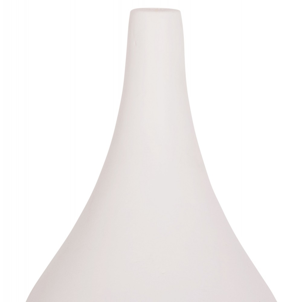 ΕΠΙΤΡΑΠΕΖΙΟ ΔΙΑΚΟΣΜΗΤΙΚΟ ΒΑΖΟ DENI HM4663.02S ΤΕΡΑΚΟΤΑ ΣΕ ΛΕΥΚΟ--Φ15x27Υεκ.