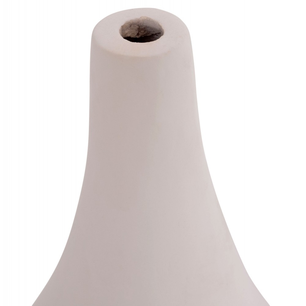 ΕΠΙΤΡΑΠΕΖΙΟ ΔΙΑΚΟΣΜΗΤΙΚΟ ΒΑΖΟ DENI HM4663.02S ΤΕΡΑΚΟΤΑ ΣΕ ΛΕΥΚΟ--Φ15x27Υεκ.