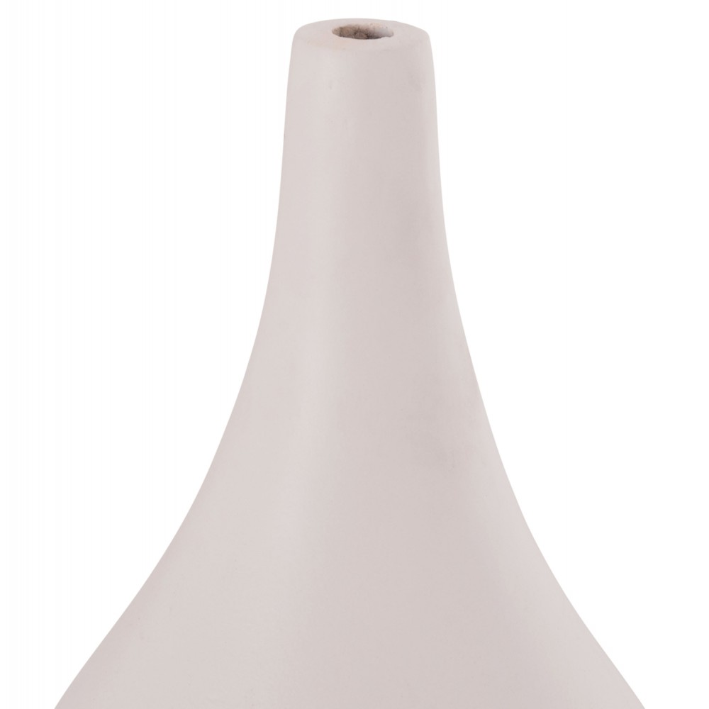 ΕΠΙΤΡΑΠΕΖΙΟ ΔΙΑΚΟΣΜΗΤΙΚΟ ΒΑΖΟ DENI HM4663.02S ΤΕΡΑΚΟΤΑ ΣΕ ΛΕΥΚΟ--Φ15x27Υεκ.