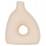 ΕΠΙΤΡΑΠΕΖΙΟ ΔΙΑΚΟΣΜΗΤΙΚΟ ΒΑΖΟ DECANT HM4667.02Μ ΤΕΡΑΚΟΤΑ ΣΕ ΚΡΕΜ--17x6.5x20Υεκ.