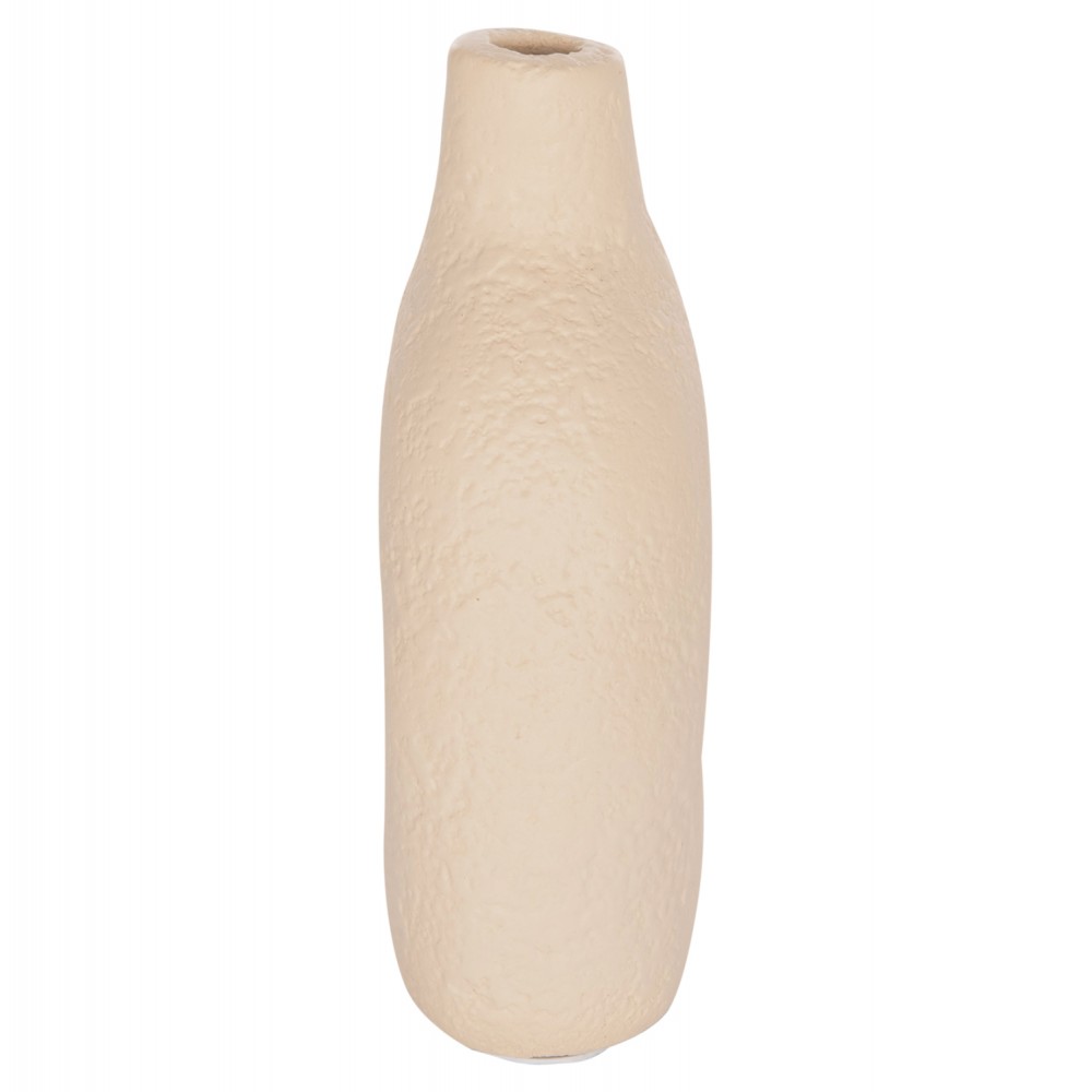 ΕΠΙΤΡΑΠΕΖΙΟ ΔΙΑΚΟΣΜΗΤΙΚΟ ΒΑΖΟ DECANT HM4667.02Μ ΤΕΡΑΚΟΤΑ ΣΕ ΚΡΕΜ--17x6.5x20Υεκ.