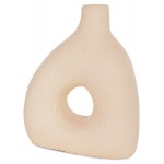 ΕΠΙΤΡΑΠΕΖΙΟ ΔΙΑΚΟΣΜΗΤΙΚΟ ΒΑΖΟ DECANT HM4667.02Μ ΤΕΡΑΚΟΤΑ ΣΕ ΚΡΕΜ--17x6.5x20Υεκ.