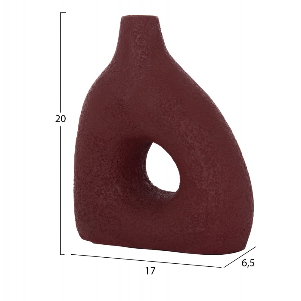 ΕΠΙΤΡΑΠΕΖΙΟ ΔΙΑΚΟΣΜΗΤΙΚΟ ΒΑΖΟ DECANT HM4667.06Μ ΤΕΡΑΚΟΤΑ ΣΕ ΒΥΣΣΙΝΙ--17x6.5x20Υεκ.