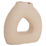 ΕΠΙΤΡΑΠΕΖΙΟ ΔΙΑΚΟΣΜΗΤΙΚΟ ΒΑΖΟ DECANT HM4667.02S ΤΕΡΑΚΟΤΑ ΣΕ ΚΡΕΜ--17.5x6.5x17Υεκ.