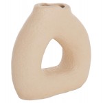 ΕΠΙΤΡΑΠΕΖΙΟ ΔΙΑΚΟΣΜΗΤΙΚΟ ΒΑΖΟ DECANT HM4667.02S ΤΕΡΑΚΟΤΑ ΣΕ ΚΡΕΜ--17.5x6.5x17Υεκ.