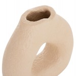 ΕΠΙΤΡΑΠΕΖΙΟ ΔΙΑΚΟΣΜΗΤΙΚΟ ΒΑΖΟ DECANT HM4667.02S ΤΕΡΑΚΟΤΑ ΣΕ ΚΡΕΜ--17.5x6.5x17Υεκ.