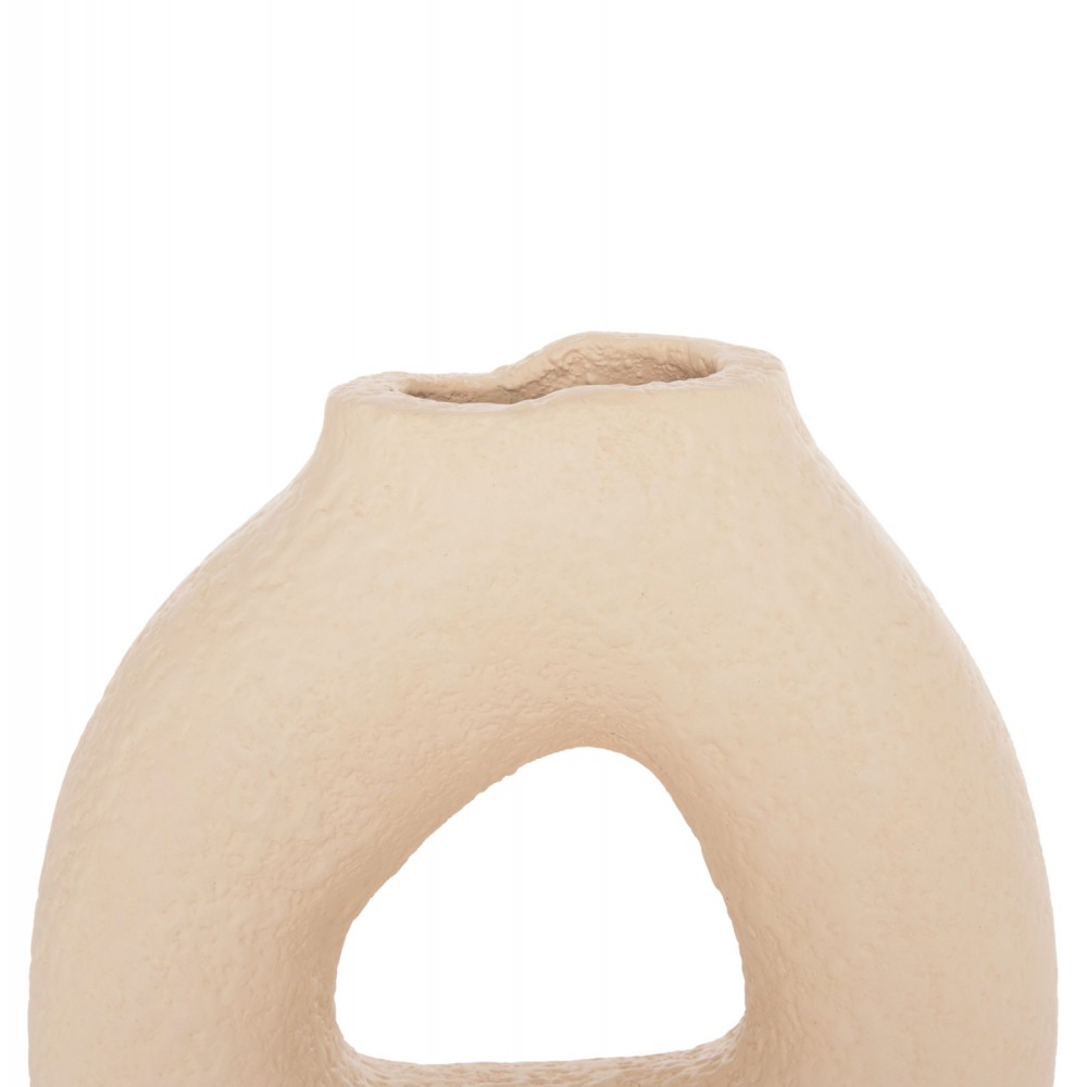 ΕΠΙΤΡΑΠΕΖΙΟ ΔΙΑΚΟΣΜΗΤΙΚΟ ΒΑΖΟ DECANT HM4667.02S ΤΕΡΑΚΟΤΑ ΣΕ ΚΡΕΜ--17.5x6.5x17Υεκ.