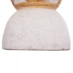 ΔΙΑΚΟΣΜΗΤΙΚΟ ΒΑΖΟ ΔΑΠΕΔΟΥ MAYNARD HM4672.02L FIBER CEMENT ΛΕΥΚΟ--RATTAN Φ32x62.5Υεκ.