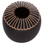 ΕΠΙΤΡΑΠΕΖΙΟ ΔΙΑΚΟΣΜΗΤΙΚΟ ΒΑΖΟ LENNOX HM4675.01L TΕΡΑΚΟΤΑ ΣΕ ΜΑΥΡΟ--Φ22x20Υεκ.