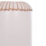 ΕΠΙΤΡΑΠΕΖΙΟ ΔΙΑΚΟΣΜΗΤΙΚΟ ΒΑΖΟ LENNOX HM4675.02S TΕΡΑΚΟΤΑ ΣΕ ΛΕΥΚΟ--Φ18x33Υεκ.