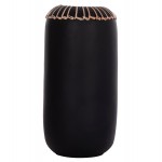ΕΠΙΤΡΑΠΕΖΙΟ ΔΙΑΚΟΣΜΗΤΙΚΟ ΒΑΖΟ LENNOX HM4675.01S TΕΡΑΚΟΤΑ ΣΕ ΜΑΥΡΟ--Φ18x33Υεκ.