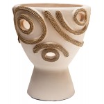 ΕΠΙΤΡΑΠΕΖΙΟ ΔΙΑΚΟΣΜΗΤΙΚΟ ΒΑΖΟ DEAN HM4678.02 ΤΕΡΑΚΟΤΑ ΣΕ ΚΡΕΜ--Φ25x28Υεκ.