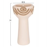 ΕΠΙΤΡΑΠΕΖΙΟ ΔΙΑΚΟΣΜΗΤΙΚΟ DEAN HM4679.02 ΚΡΕΜ ΤΕΡΑΚΟΤΑ & ΣΧΟΙΝΙ AGEL Φ18x35Υεκ