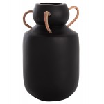 ΔΙΑΚΟΣΜΗΤΙΚΟ ΒΑΖΟ MIBO HM4688.01M ΤΕΡΑΚΟΤΑ ΜΑΥΡH--ΧΕΡΟΥΛΙΑ ΦΥΣΙΚΟ RATTAN Φ16,5x26Υεκ