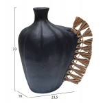 ΕΠΙΤΡΑΠΕΖΙΟ ΔΙΑΚΟΣΜΗΤΙΚΟ JEBB HM4689.01 ΜΑΥΡΗ ΤΕΡΑΚΟΤΑ & GRASS--32x15x33Υεκ.