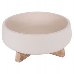 ΓΛΑΣΤΡΑ ΕΣ.ΧΩΡΟΥ FRELLO HM4674.02M ΛΕΥΚΟ FIBER CEMENT--TEAK ΒΑΣΗ 27x26,5x12Υεκ.