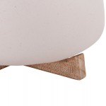 ΓΛΑΣΤΡΑ ΕΣ.ΧΩΡΟΥ FRELLO HM4674.02M ΛΕΥΚΟ FIBER CEMENT--TEAK ΒΑΣΗ 27x26,5x12Υεκ.