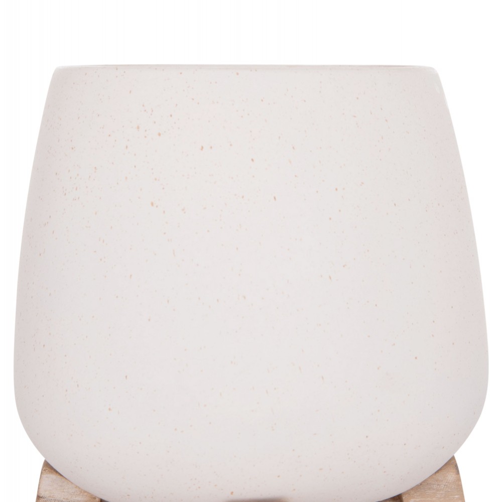 ΓΛΑΣΤΡΑ ΕΣ.ΧΩΡΟΥ FRELLO HM4674.02S ΛΕΥΚΟ FIBER CEMENT--TEAK ΒΑΣΗ 14,5x14,5x16Υεκ.