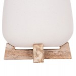 ΓΛΑΣΤΡΑ ΕΣ.ΧΩΡΟΥ FRELLO HM4674.02S ΛΕΥΚΟ FIBER CEMENT--TEAK ΒΑΣΗ 14,5x14,5x16Υεκ.