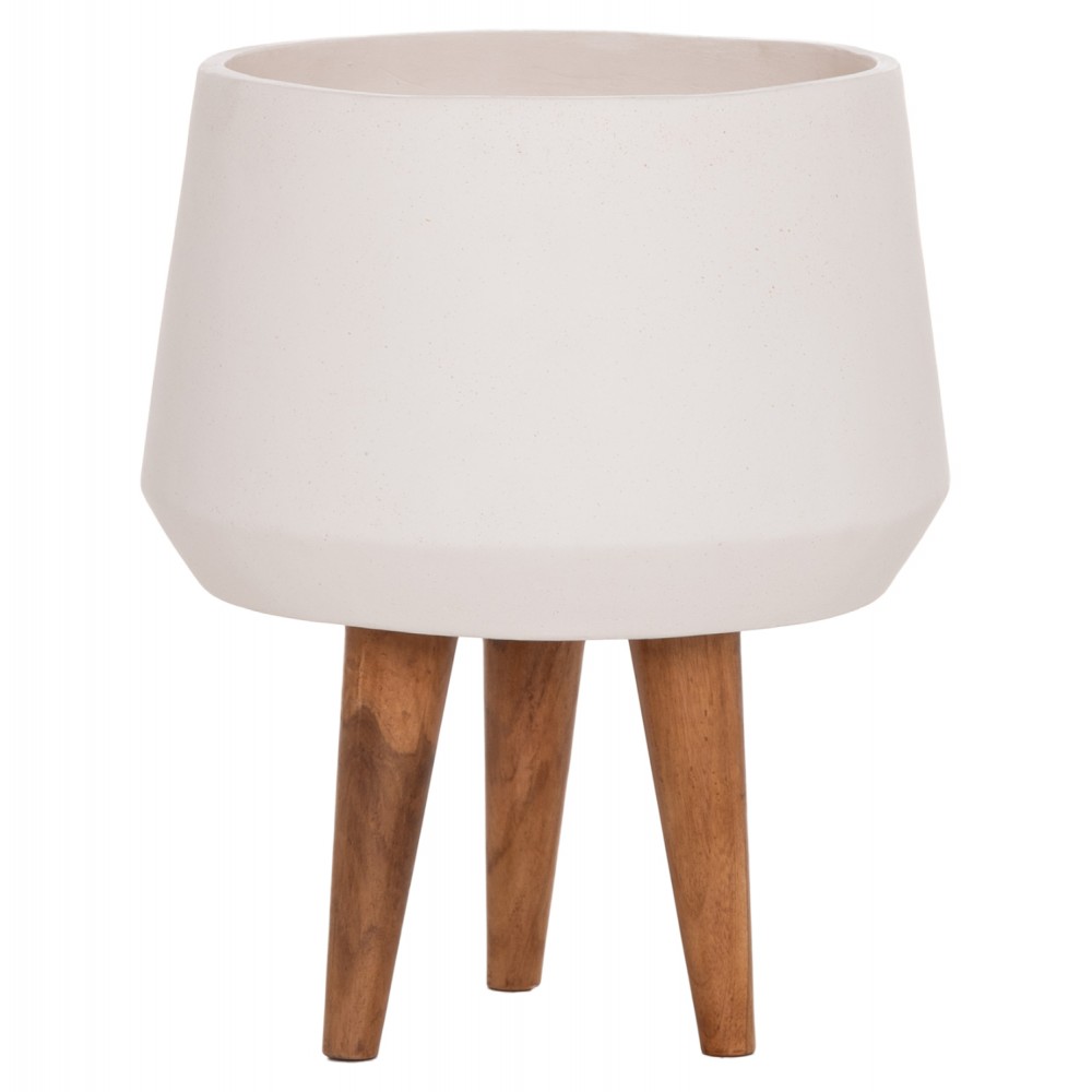 ΓΛΑΣΤΡΑ ΕΣΩΤ.ΧΩΡΟΥ QUAN HM4680.02M FIBER CEMENT ΛΕΥΚΟ--ΒΑΣΗ TEAK Φ35x50Υεκ