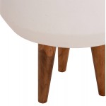 ΓΛΑΣΤΡΑ ΕΣΩΤ.ΧΩΡΟΥ QUAN HM4680.02M FIBER CEMENT ΛΕΥΚΟ--ΒΑΣΗ TEAK Φ35x50Υεκ